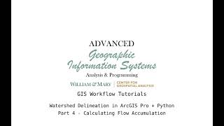 AdvGIS | GIS Workflow Tutorial | Part 4