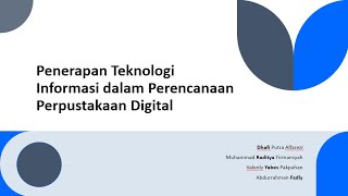 FINAL PROJECT UAS | SISTEM BASIS DATA | DIGITAL LIBRARY | SISTEM INFORMASI