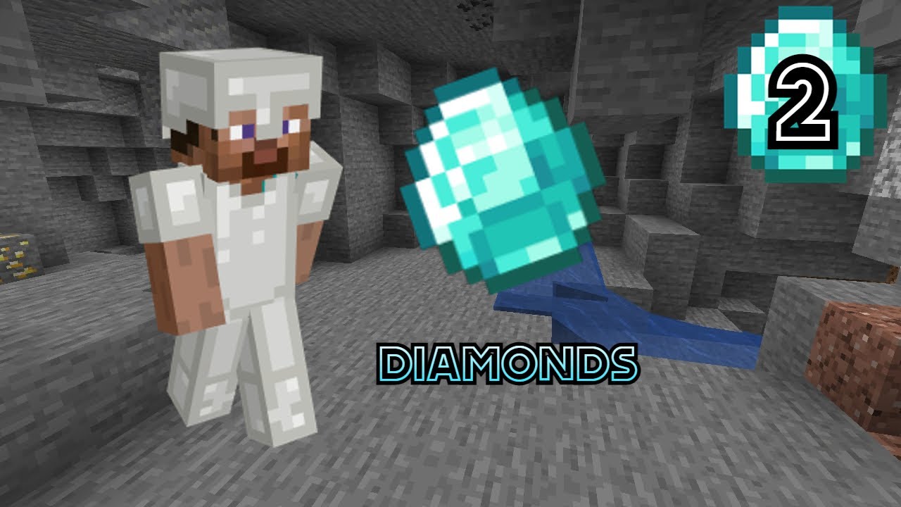 Minecraft survival EP 2 DIAMONDS! - YouTube