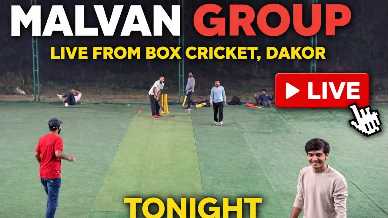 Malvan Group 🔥 LIVE box cricket from Dakor 🏏🔴 