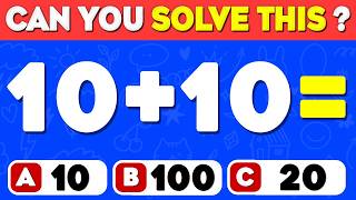 Can You Solve These Math Problems?➕❌❓ Super Fun Math Quiz Challenge | Quick Witted