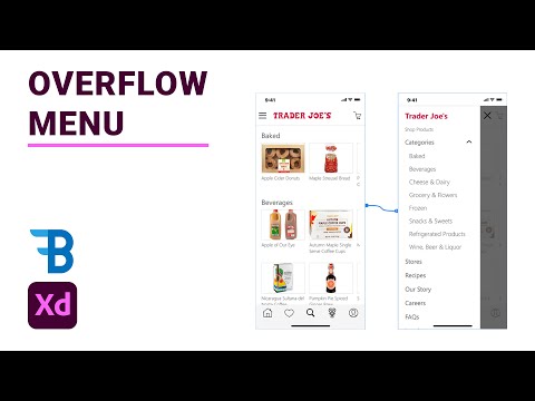 App Overflow Menu Animation | Adobe Xd | Blue Fin Design