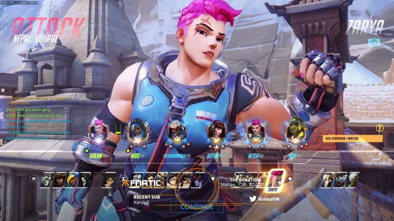 Overwatch IDDQD Playing As Reaper & Zarya And Mcccree With 63 Elims