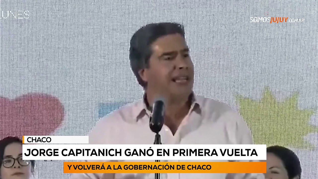 Jorge Capitanich ganó en primera vuelta y volverá a la gobernación de Chaco actualidad cientifica