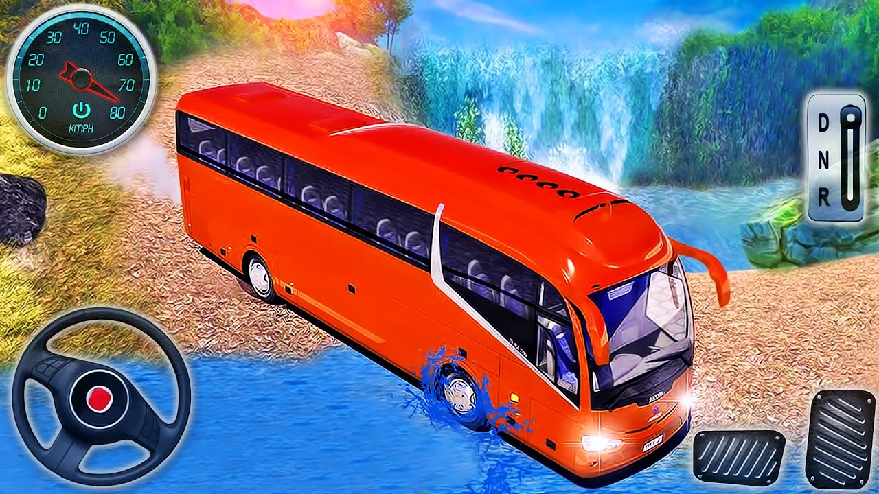 Offroad Coach Bus Driving 3D - Uphill Tourist Transport Driver Simulator - Android GamePlay
