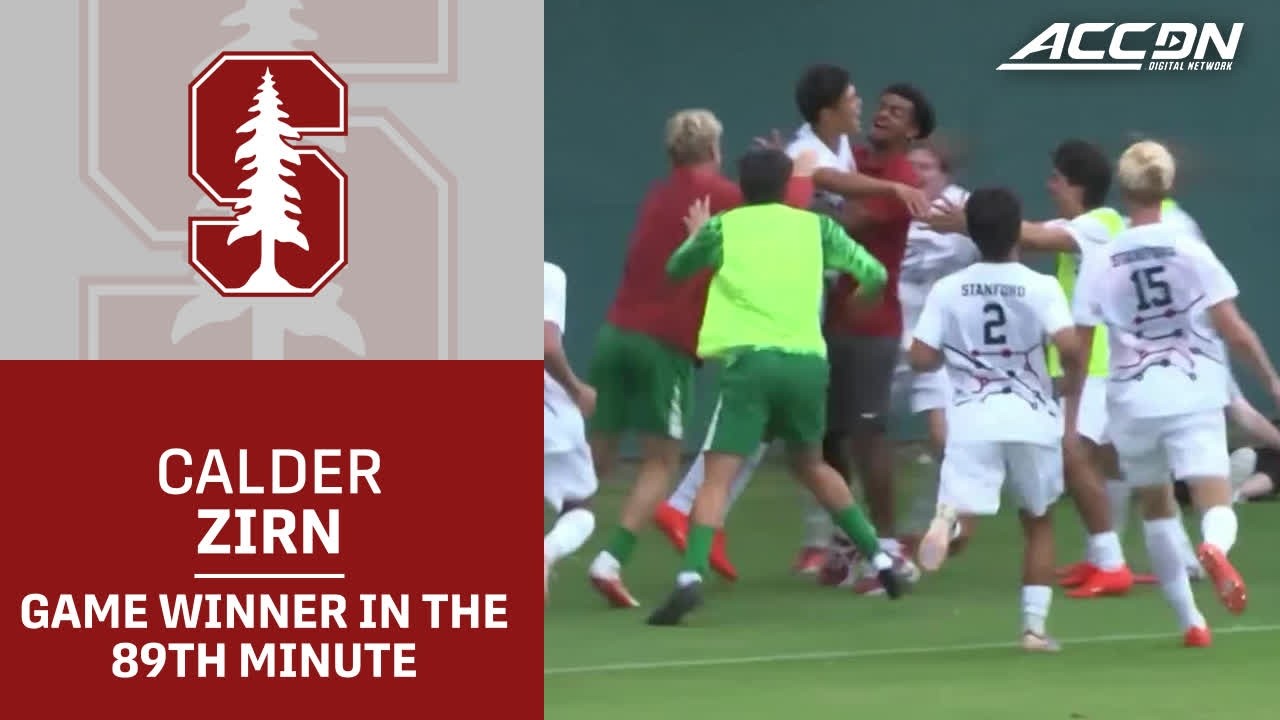 Stanford's Calder Zirn Deflects in the Game Winner In the 89th Minute