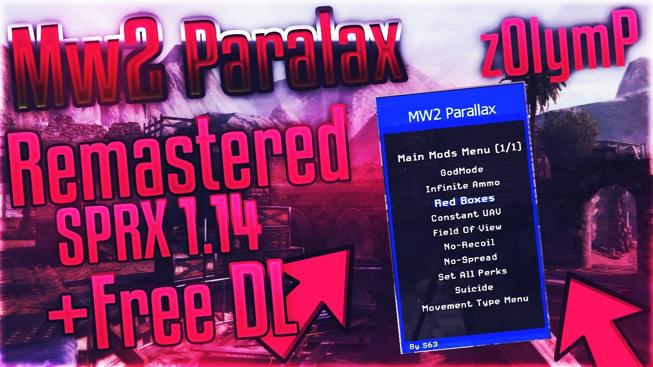 [Mw2/1.14] Parallax SPRX Menu Remastered(All Client Stats) +Free ...