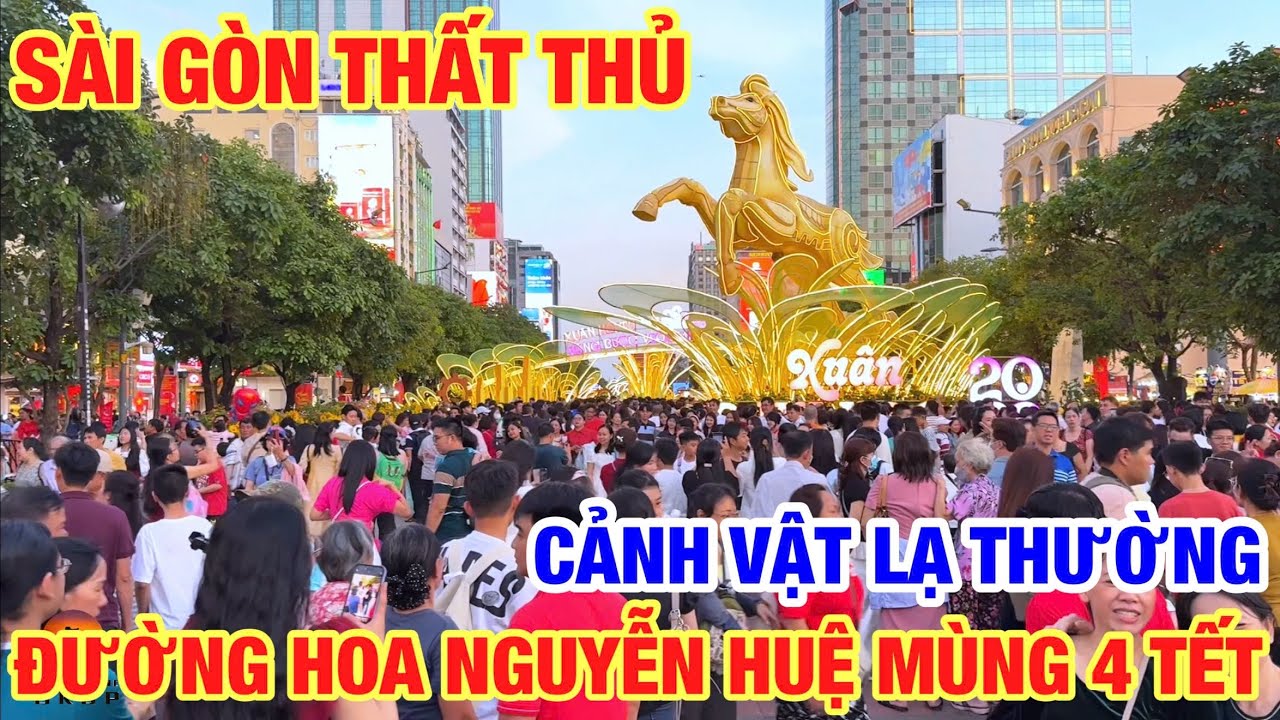 SÀI GÒN TRUNG TÂM THẤT THỦ RỒI ĐÔNG ĐEN CHEN CHÂN ĐƯỜNG HOA NGUYỄN HUỆ 2026