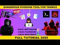 Facebook Tools For Termux | BlackEye Ultimate Phishing Tool for Termux [2025]