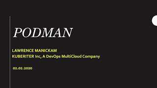 Install Podman in CentOS