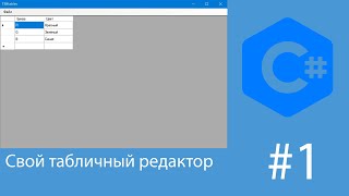картинка: Табличный редактор на C# Windows Forms