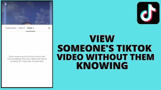 How To View Someone's Tiktok Video Without Them Knowing