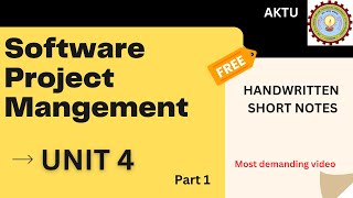Software project management unit 4 part 1 | SPM unit 4 | ShortNotes4U