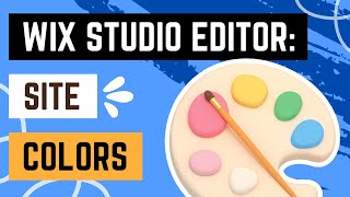 Wix Studio Editor: Working with Site Colors