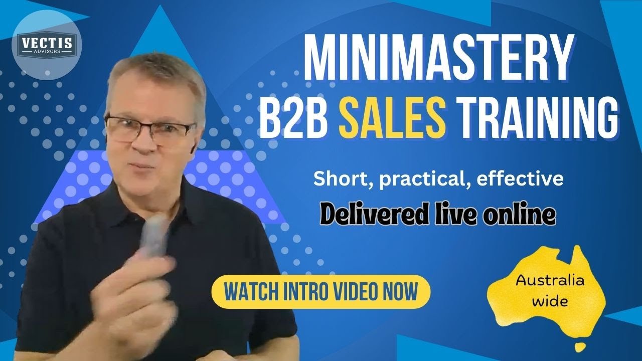 Live, online B2B sales training Australia