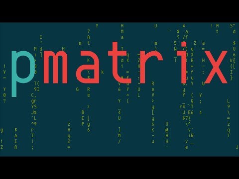 pmatrix, the Matrix falling text effect in Python
