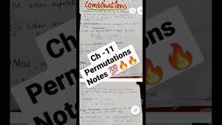 Class 11 Permutations And Combinations | JEE /IIT | Maths Short Tricks | Notes