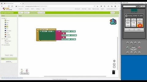 App Inventor, Datepicker Bileşeni ve Tarih Değiştirme