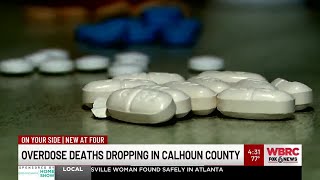 Overdose deaths dropping in Calhoun Co.
