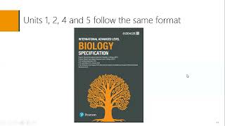 Pearson Edexcel International Advanced Level Biology: Welcome to Pearson (Module 1)