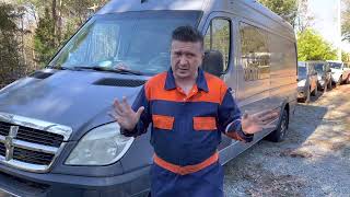 I am starting a new sprinter repair project, let’s see what’s wrong with this 2007 Dodge Sprinter