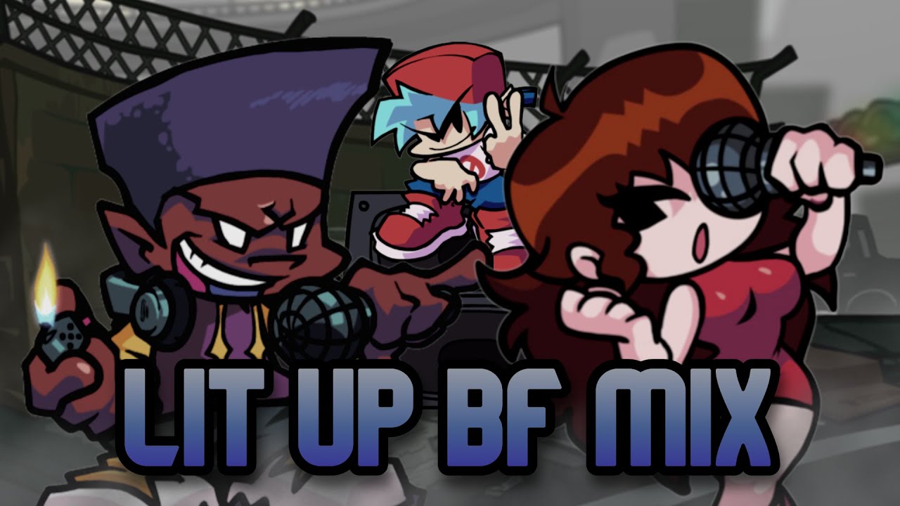 Lit-Up (BF Mix) But It's Darnell Vs. GF - FNF Cover