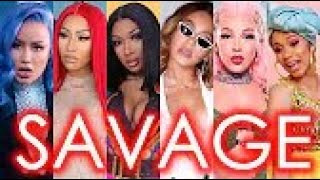 Megan Thee Stallion - Savage (Female Rap Remix) ft. Beyonce, Nicki Minaj, Doja Cat \& More