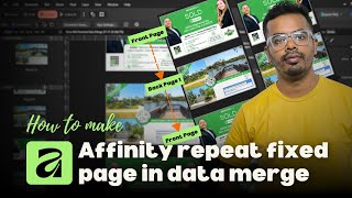 Affinity Data Merge Explained | Fixed Front & Variable Back Postcard Problem (Solved)