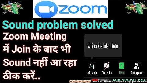 Zoom voice problem solved|Zoom Sound Not Working problem solve|Zoom में आवाज नही आ रहा कैसे ठीक करे
