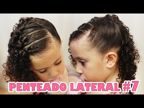 Penteado Infantil facil SEMI-PRESO para cabelo cacheado #81 I Sr e Sra  Martinez 