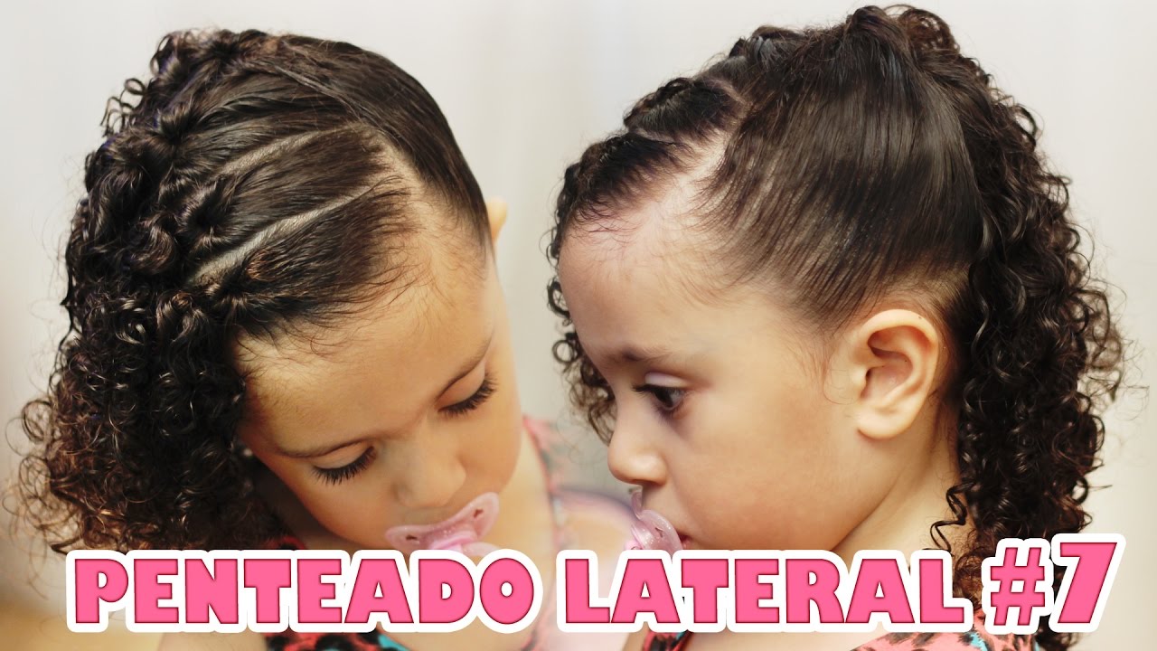 Penteado infantil simples para cabelo cacheado I Sr e Sra martinez