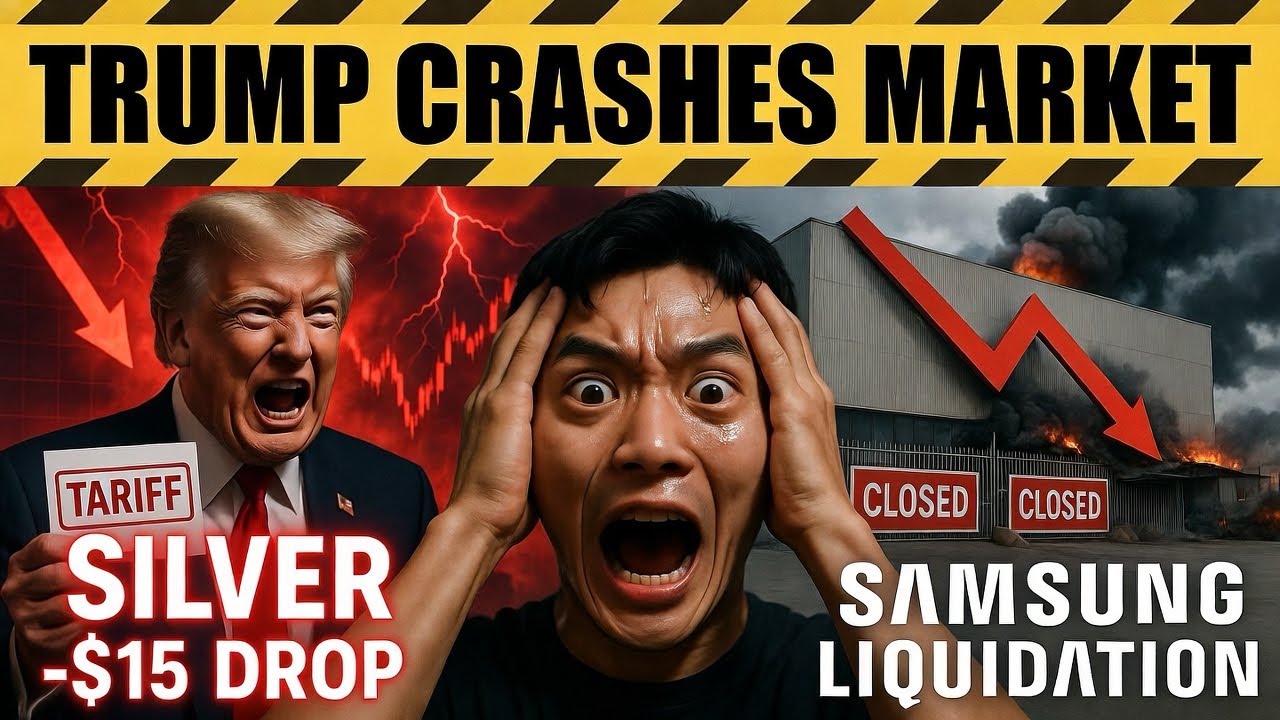 TRUMP CRASHES SILVER: $117→$102 in 4 Hours | South Korea Tariff Forces Samsung Emergency Liquidation