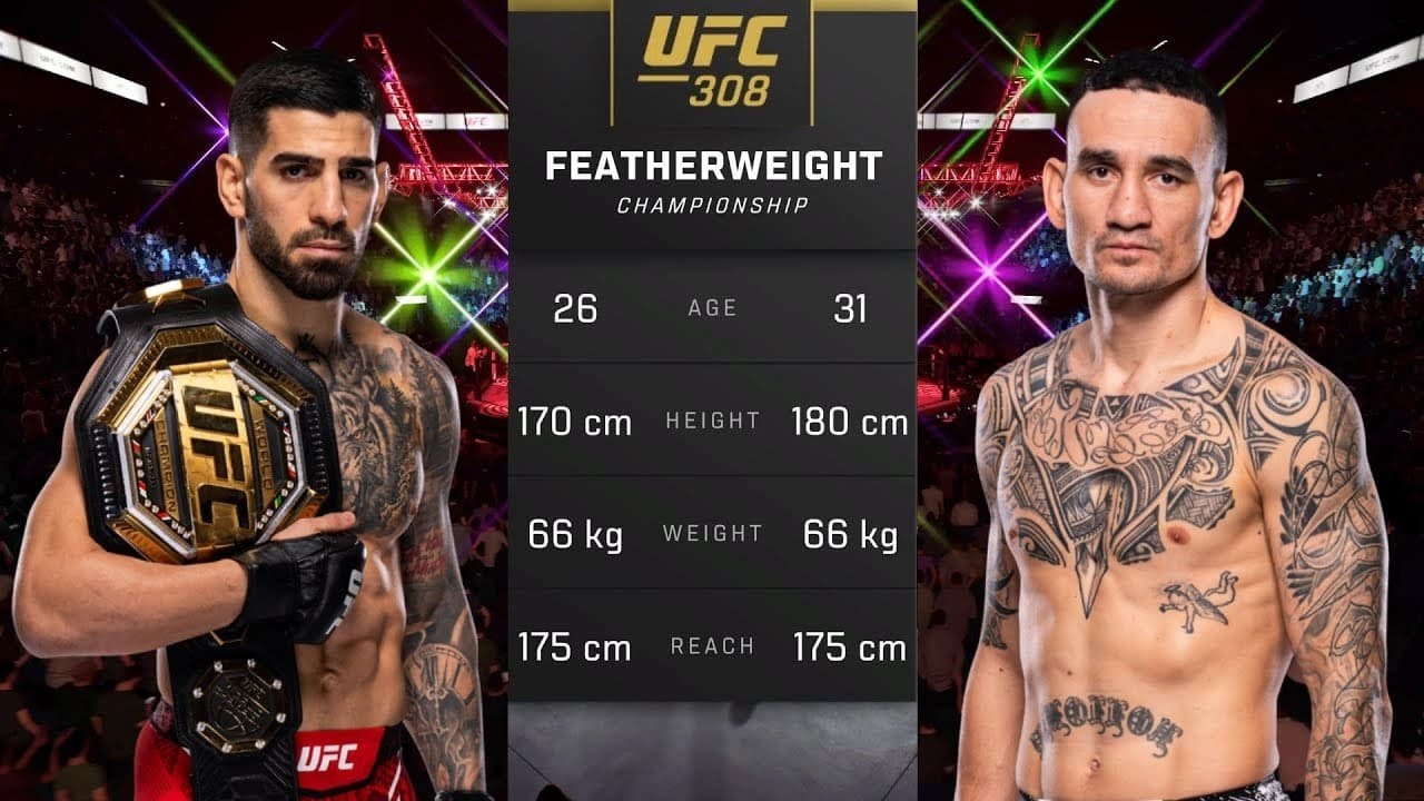 Ilia Topuria vs Max Holloway – Full Fight UFC 308