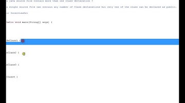 Java Can a source file contain more than one class declaration