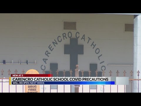 Carencro Catholic school closed due to COVID