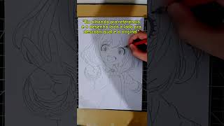 Qual é o desenho e qual é a referência #anime #animeeart #drawing