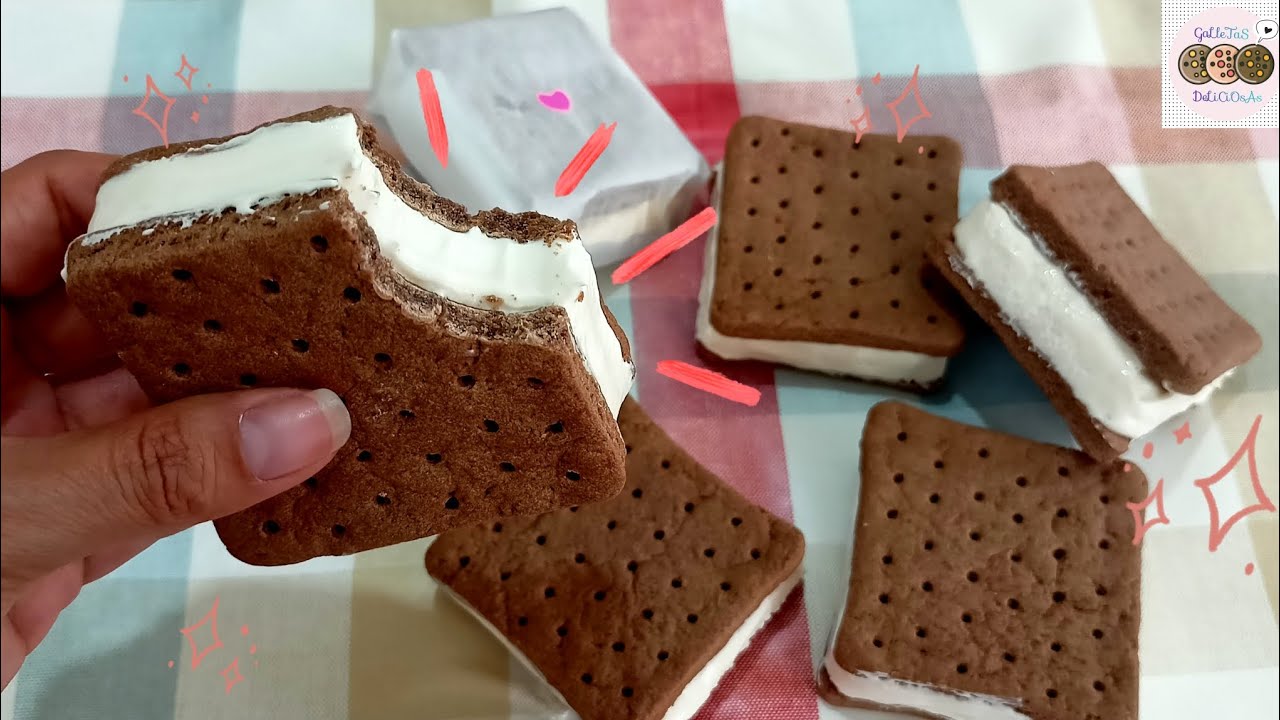 Galletas sandwich de Helado 🥮 | galletas deliciosas