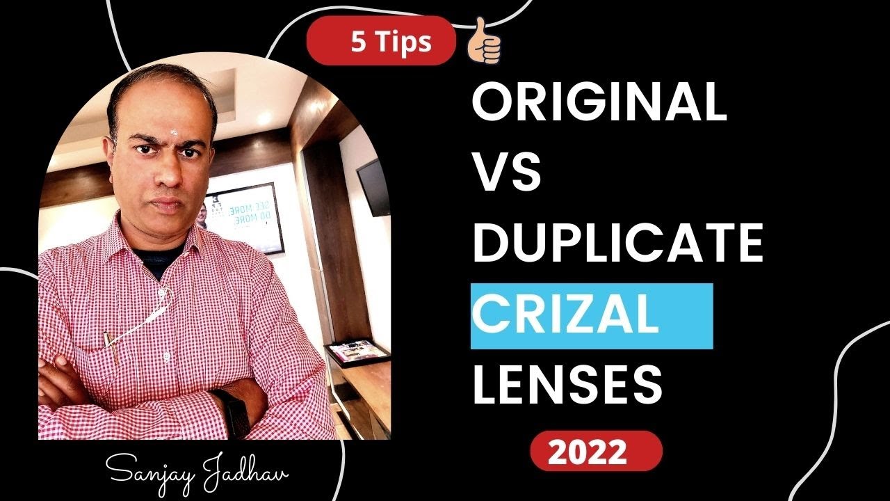 Original Vs Duplicate Crizal lenses   Authentic crizal lenses