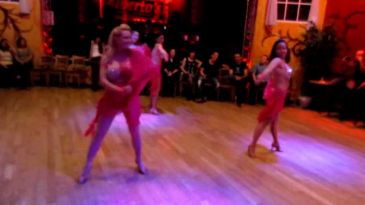 Latin Bombshell Performing at Albertos night club