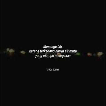 Status WhatsApp selamat malam galau