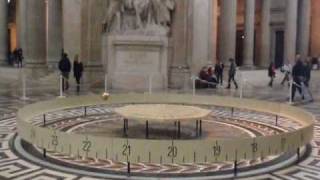 Fuko Pendulum in Pantheon Paris