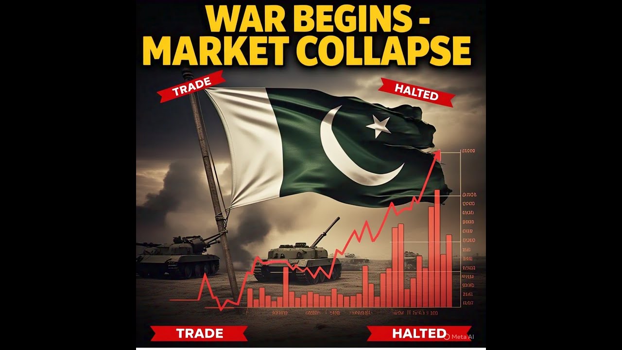 WAR BEGINS Pakistan Stock Market COLLAPSES  Cross Border Trade HALTED  KSE 100 Bleeds