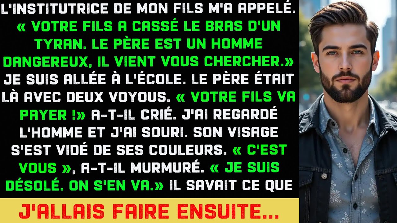 Mon fils a cassé le bras d'un tyran. Son père m'a confronté, puis j'ai dit le mot qui l'a fait fuir.