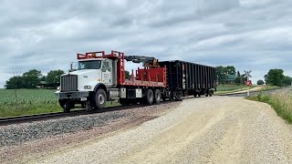 CN EMD Warriors Plus Ballast Move & Ethanol Train