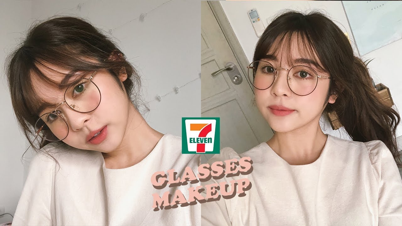👓GLASSES MAKEUP แต่งหน้าสาวแว่น ง่าย สวย เร็ว ด้วยของ 7-11!! | Babyjingko