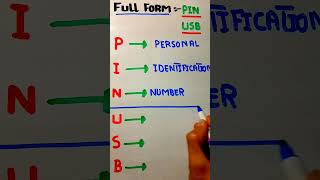 abbreviation of pin ,usb #pin #usb #abbreviation #tricks #trending #bs #english #india #uk #usa
