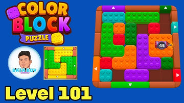 Color block puzzle 3d jam level 101 solution walkthrough 