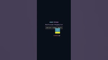 const Arrays Explained with Real-Life Examples | JavaScript Shorts #coding #programming