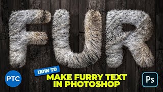 Clever Technique To Create FURRY TEXT In Photoshop!