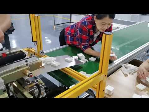 Pandora Box Making Machine - positioning line + box wrapping machine(Top box/ lid)/vaso di pandora